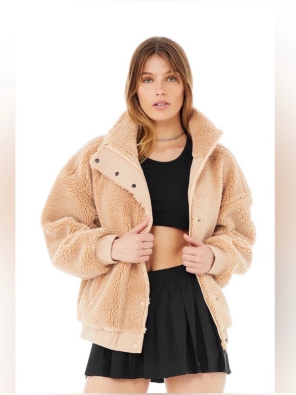 Alo Yoga Sherpa Varsity Jacket